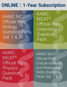 Official MCAT Question Pack Bundle (Online) | 1-Year Subscription 